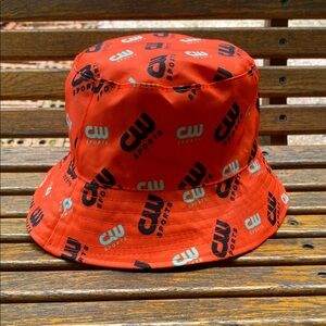 CW Sports black orange Bucket rain Hat